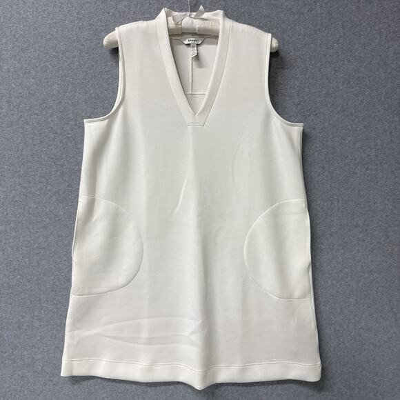 Spanx 50768R AirEssentials Powder White V-Neck Mini Dress Plus Size 1X - Picture 1 of 8